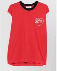 Lanvin - Cotton Panelled Long-Sleeve T-Shirt - Lyst