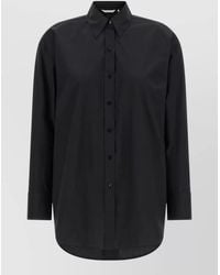 Xacus - Scarlet Shirt Curved Hem Long Sleeve Design - Lyst