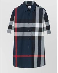 Burberry - Somerton Checked Regular-fit Stretch-cotton Shirt - Lyst