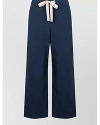 Max Mara - Loose Cotton Lounge Trousers - Lyst