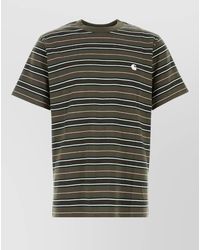 Carhartt - Striped Cotton Short-Sleeve T-Shirt - Lyst