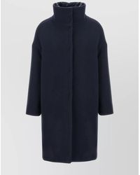 Herno - High Collar Long Length Padded Jacket - Lyst