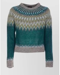 Roberto Collina - Geometric Knitwear With Crew Neck And Long Sleeves - Lyst