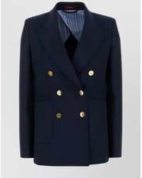 Gucci - Cotton Double-Breasted Blazer - Lyst