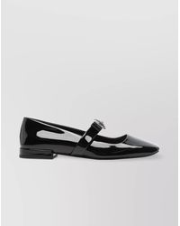 Versace - Patent Leather Ballerina Flats - Lyst