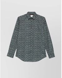 Paul Smith - Floral Print Long Sleeve Button-Down Shirt - Lyst