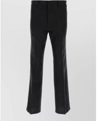 Prada - Linen Tailored Pants Belt Loops Pockets - Lyst