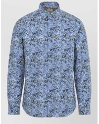 Paul Smith - Slim Fit Shirt Organic Cotton Long Sleeves - Lyst