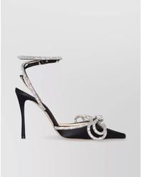 Mach & Mach - Satin High Heel Pumps With Double Bow - Lyst
