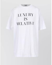 Moschino - Short-Sleeved T-Shirt With Bold Print - Lyst