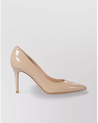 Gianvito Rossi - Glossy Pointed Toe Pumps - Lyst