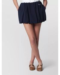 DUNST - Cotton Voluminous Mini Skirt - Lyst