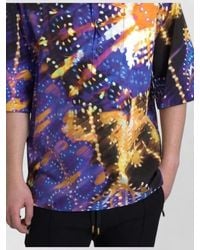 Dolce & Gabbana - Printed Cotton Polo Shirt - Lyst