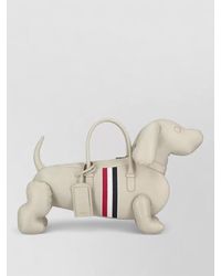 Thom Browne - Pebble-Grain Leather Tote Bag - Lyst