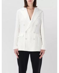 Ralph Lauren - Grove Double Breasted Ramie Blazer Tailoring - Lyst
