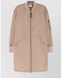 Aspesi - Nylon Bomber Jacket Ribbed Cuffs Hem - Lyst
