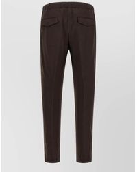 Lardini - Virgin Wool Straight-Leg Tailored Trousers - Lyst