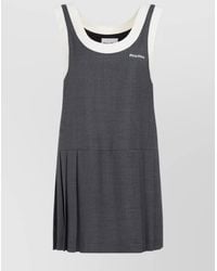Miu Miu - Virgin Wool Mini Dress - Lyst