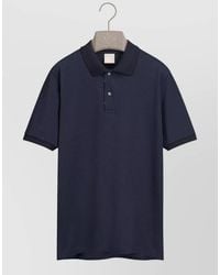 Dior - Short Sleeve Polo Collar Cotton Shirt - Lyst