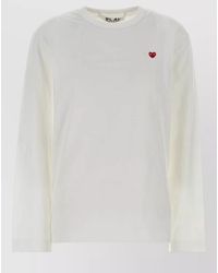 COMME DES GARÇONS PLAY - Cotton Short-Sleeve T-Shirt - Lyst
