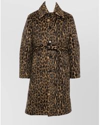 Lanvin - Wool Alpaca Single Breasted Coat - Lyst