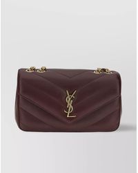 Saint Laurent - Loulou Quilted Chevron Shoulder Bag - Lyst