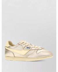Autry - Leather Windspin Low Top Lace Up Sneakers - Lyst