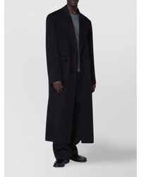 Séfr - Wool Cashmere Long Coat Notched Lapel - Lyst