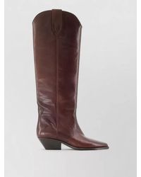 Isabel Marant - Leather Western Knee-High Boots - Lyst