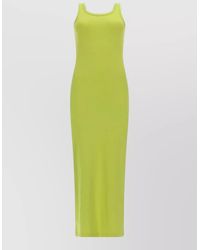 MSGM - Long Dress Viscose - Lyst