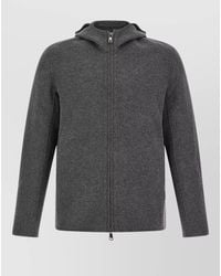 Giorgio Brato - Cashmere Wool Hooded Single Breasted Coat - Lyst