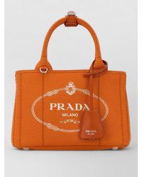 Prada - Canvas Mini Jardinière Shoulder Bag - Lyst