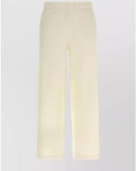 Max Mara - Silk Blend Cropped Straight-Leg Sweatpants - Lyst