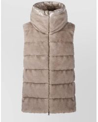 Herno - Faux Fur Waistcoat - Lyst