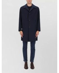 BOSS - Cotton Single-Breasted Trench Coat - Lyst