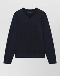 Giorgio Armani - Waffle Knit Sweatshirt Long Sleeves V Neckline - Lyst