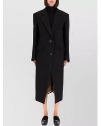 Uma Wang - Cotton Linen Single Breasted Coat - Lyst