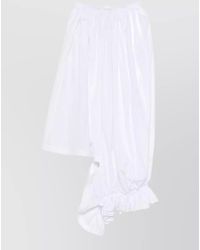 Comme des Garçons - Cotton Skirt Asymmetric Hem Ruffled Design - Lyst