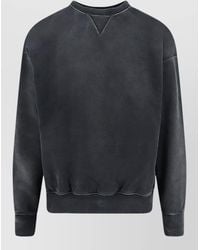 Maison Margiela - Cotton Sweatshirt Front Embroidered Logo - Lyst