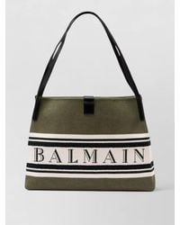Balmain - Release Shopper Medium Canvas Shoulder Bag - Lyst
