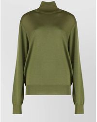 Saint Laurent - Cashmere Silk Wool Turtleneck Jumper - Lyst