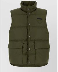 Prada - Re-Nylon Sleeveless Down Jacket - Lyst