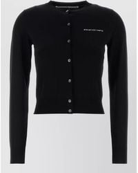 Alexander Wang - Knit Cardigan Featuring Ribbed Cuffs Hem - Lyst
