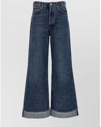 Agolde - Denim Wide-Leg Trousers - Lyst