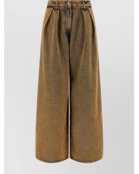 Alanui - Denim Wide-Leg Trousers - Lyst