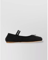 Miu Miu - Satin Ballerina Shoes - Lyst