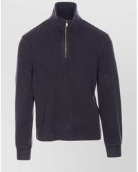Circolo 1901 - Wool Half Zip High Neck Sweater - Lyst
