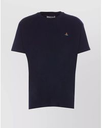 Vivienne Westwood - Cotton Logo-Embroidered Crew-Neck T-Shirt - Lyst