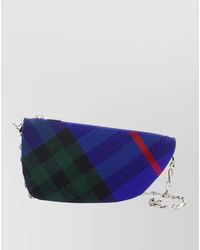 Burberry - Micro Shield Chain Wallet Polyester Plaid - Lyst
