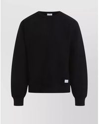 Saint Laurent - Cotton Oversized Crewneck Sweatshirt - Lyst